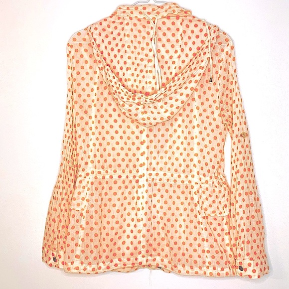 Paige Flynn Lightweight Hooded Polka Dot Jacket 2 - Picture 3 of 16